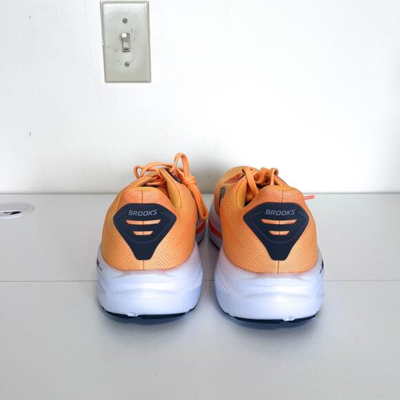 Brooks Ghost 17 Mens Running Sneakers Size 11.5D Orange Walking Trail Athletic - Picture 4 of 11